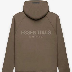 Fear of God Essentials Kids Hoodie Size M/8 Harvest girl girls fog brown
